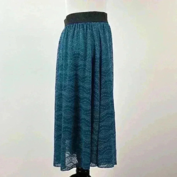 Lularoe Lola skirt size S 4-6 lace elastic waist - Picture 3 of 10